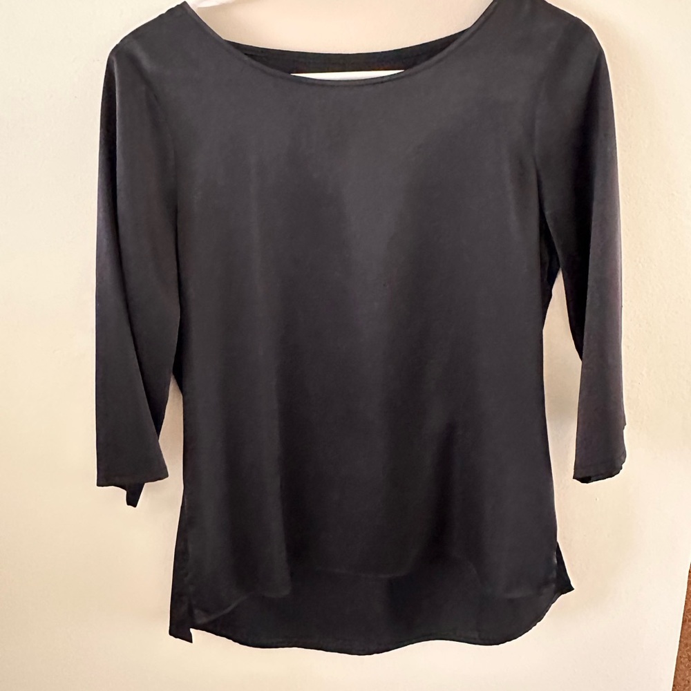 Calvin Klein Silk Black Blouse